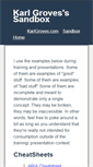 Mobile Screenshot of karlgroves-sandbox.com